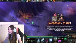 Стримерша Карина #гомно под дверью (Sharishaxd) #dota 2 #