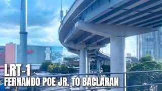 [4K HDR] Full LRT-1 Train Ride from Fernando Poe Jr. to Baclaran with Left Side View (October 2024)