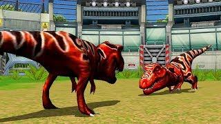 Tyrannosaurus VS Tyrannosaurus - Jurassic Park Builder JURASSIC Tournament Android Gameplay HD