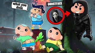 Shinchan Became The Ghost Face In DBD  | Shinchan Playing Dead By Daylight | Funny Game 