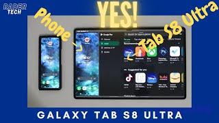 The Samsung Galaxy Tab S8 Ultra is PERFECT for controlling your phone!