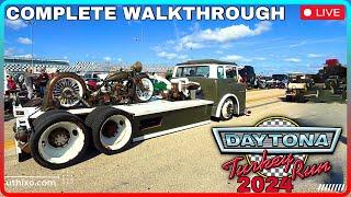 LIVE | 2024 TURKEY RUN DAYTONA on Saturday ALL CARS FULL TOUR BURNOUTS & SOUND complete walkthrough