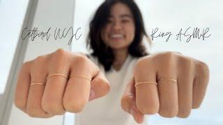 Ring Unboxing ASMR | Catbird & my everyday rings