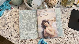 Luxury Fabric Journal Cover tutorial demo