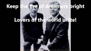 Lovers of the World, Unite  DAVID & JONATHAN (with lyrics)