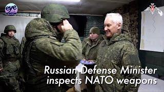 Russia's defense minister visits troops on the border with Ukraine