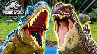 The Allosaurus Rumbles with the T. rex!  | Jurassic World | Epic Evolution | Mattel Action!