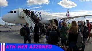 Sky Express Airbus A320NEO Full Flight ATH-HER - BRAND NEW AIRCRAFT! GoPro Wing/Engine View - 5K