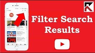 How To Filter Search Results YouTube iPhone