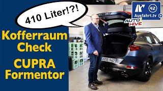 Kofferraum-Check: 2023 Cupra Formentor - was passt in den Kofferraum? Fahrrad? Leiter? Koffer?