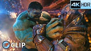 Hulk vs Thanos - Spaceship Fight Scene | Avengers Infinity War (2018) IMAX 4K HDR Movie Clip