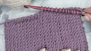 Simple Tunisian Crochet Stitch  Looks exactly like knitting 