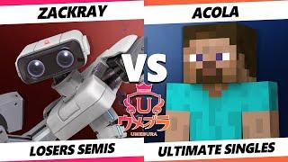 Umebura SP 11 LOSERS SEMIS - Zackray (ROB) Vs. Acola (Steve) Smash Ultimate - SSBU