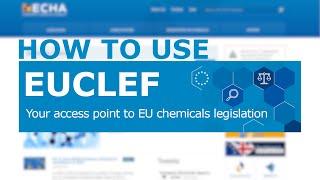 Finding EU chemicals legislation with EUCLEF