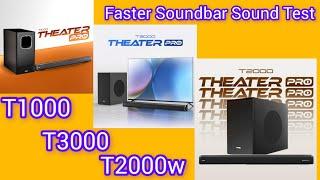 Faster Sound bars in 2025 || T1000, T2000w, T3000 || short review & sound demo (@redonwebtv7300 )