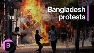 Bangladesh Protests: Demonstrators Clash in Dhaka, Pressure PM Hasina to Resign