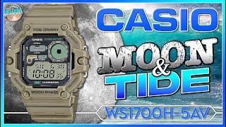 A Very Cool Looking Fishing Watch From Casio! | Casio Quartz Tide Graph / Moon Phase WS1700H-5AV