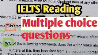 IELTS Reading Band 9 Multiple Choice Questions ||  ielts MCQ /Multiple choice questions ielts