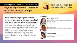 Courageous Conversation: Beyond English: Why Translation Is Critical to Social Change