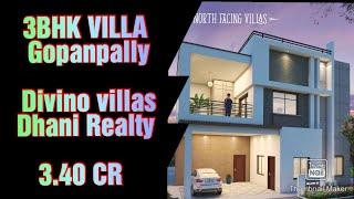 Incor Divino Villa for sale in Tellapur | 190 yards | Gated community villa Hyderabad 8121964270