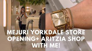 HAUL, Mejuri Yorkdale Store opening + Aritzia shop with me| VLOG