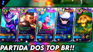 4 JOGADORES TOP 1 BR CAIU NO MEU TIME! - KARRIE GAMEPLAY | Mobile Legends