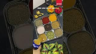 Avias 9 Square Spice Box: Best Alternative for Plastic Storage Box  #spicebox #kitchen  #storage