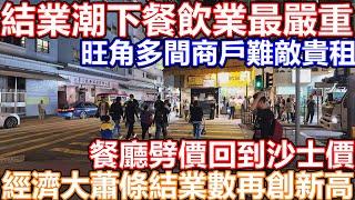 25年3月旺角太子油麻地市面實況 一簽多行零售業仍舊死水難救 實體經濟銷售連跌11個月 破產欠薪申請創新高 旺角手搖茶價格戰開始!10蚊一杯珍珠奶茶! 外資撤離 失業潮加劇 商店老闆:生意係30年最差