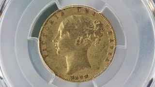 Auction 62 - Lot 23 1843 Gold Sovereign Narrow shield PCGS XF40 #39088130 AGW=0 2355 oz