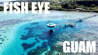 Fish Eye Guam 4K Drone Footage and 4K GoPro Diving Footage. Fish Eye Underwater Observatory Guam.