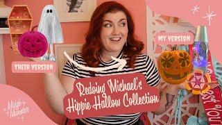 Redoing Michael's Hippie Hallow Collection! | Making My Own DIY Groovy 60s Halloween Decor