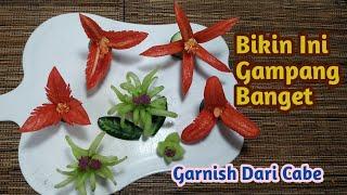 HIASAN TUMPENG DARI CABE // HOW TO MAKE CHILI GARNISH