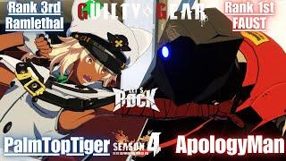 GGSTRank 3rd Ramlethal / ラムレザル [ PalmTopTiger ] vs Rank 1st FAUST / ファウスト [ ApologyMan ]