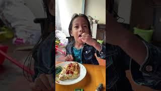 Eat Pizza It’s Nice #dmst #funny #happines #enjoy #learning #baby #food #happy #kid