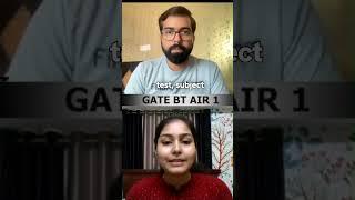 GATE #biotechnology AIR 1 On How Find My Test.com Helped #iit #btech #mtech