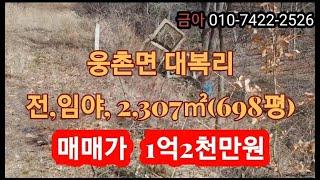 울산시 울주군 웅촌면 대복리 2,307㎡(698평)매매가1억2천