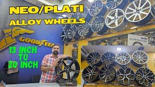 Branded Alloy Wheels  13 to 20 Inch Size  Neo & Plati @ Nangia Tyre Junction Janakpuri Delhi 