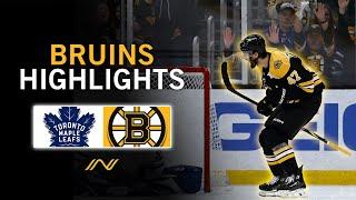 Bruins Highlights: Boston, Toronto Have Classic Overtime Battle