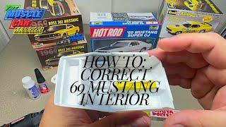 How To: Upgrade the Revell 1969 Mustang Boss 302 or Mach1 Interior tub