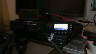 Motorola Astro Spectra Plus W3 VHF vs DP4600 UHF FM Noise Cancelling Demo