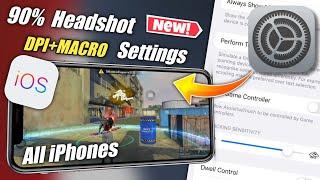 New DPI Settings For Free Fire In iPhone 90% Headshot | Free Fire MACRO Setting |iPhone dpi Setting