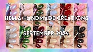 Hella Handmade Creations September 2024 Live Swatches & Reviews