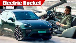 630 bhp, 1130 nm of torque chala ke maza aagaya | Porsche Macan Turbo EV Electric SUV drive