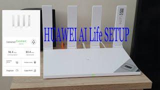 HUAWEI WiFi AX3 AI Life App SETUP