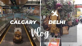 Canada to India Travel Vlog | Meeting Family after 2.5 Years | Surprising Family | Calgary to Delhi