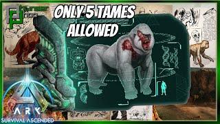 Ark Survival Ascended, but I can ONLY Tame 5 Dinosaurs TOTAL - 5 Tame Challenge!