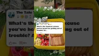 What's the funniest excuse you've heard for getting out of trouble   #reddit