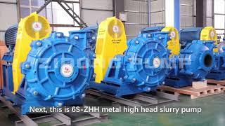 High quality mine metal slurry pump and rubber slurry pump display