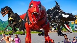 Deadpool, Venom, Batman & Flash The hunt for dinosaurs has begun |Dinosaur Pro 4 SuperHero Team|