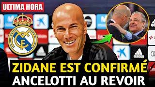 URGENT! ZIDANE NOUVEAU ENTRAÎNEUR , PERSONNE NE L'ATTENDAIT ! AU REVOIR ANCELOTTI REAL MADRID !